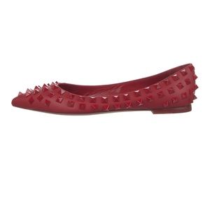 Valentino Red Rockstud Ballet Flats
